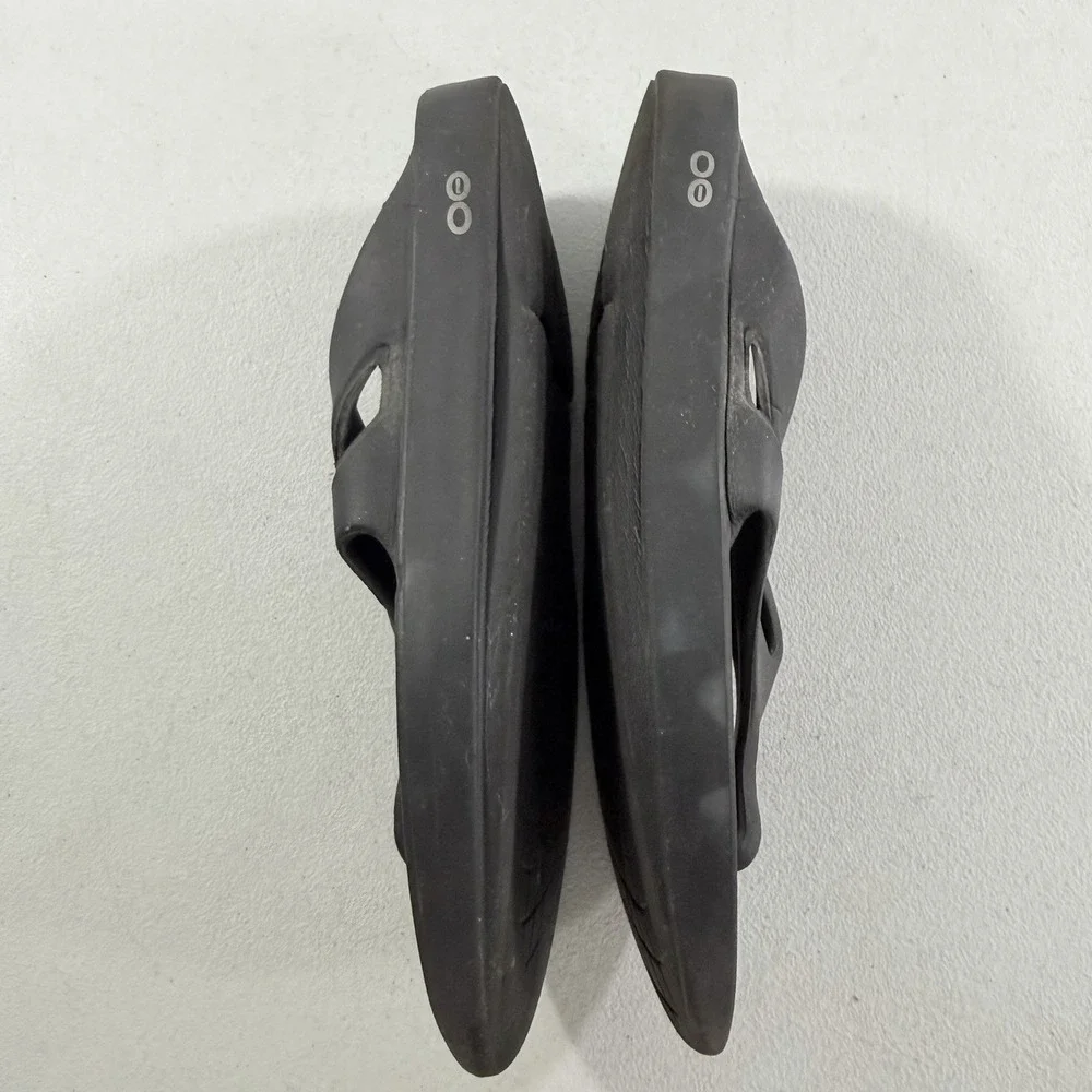 Oofos‎ Original Black Recovery Comfort Flip Flop Sandals Men's Size 8 Women's 10